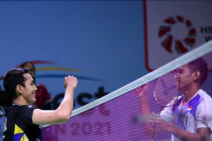 Jonatan Christie & Chico Aura Dwi Wardoyo (Humas PP PBSI)
