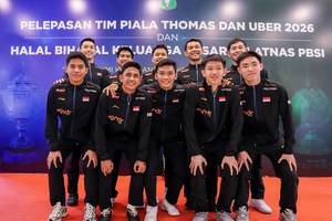 Tim Indonesia pada Piala Thomas 2026 (Humas PP PBSI) Tim Indonesia pada Piala Thomas 2026 (Humas PP PBSI)