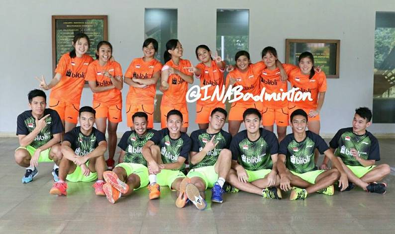 Skuad Indonesia di turnamen beregu Asia Junior Championships 2017. (foto: PBSI)