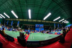 Suasana pertandingan HYDROPLUS Sirnas A Jateng 2026 (Djarum Badminton/Edward Luhukay)
