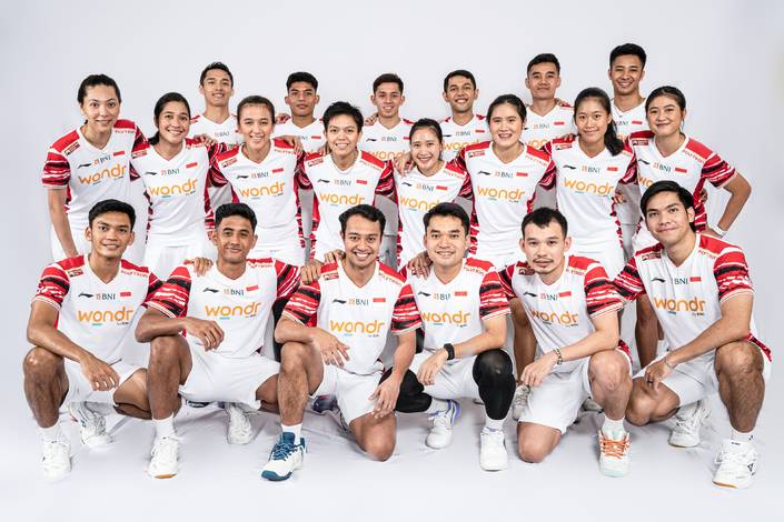 Tim bulu tangkis Indonesia pada Piala Sudirman 2025 (Humas PP PBSI) Tim bulu tangkis Indonesia pada Piala Sudirman 2025 (Humas PP PBSI)
