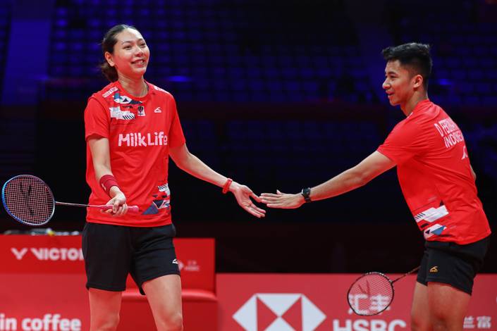 Gloria Emanuelle Widjaja & Dejan Ferdinansyah (Humas PP PBSI)