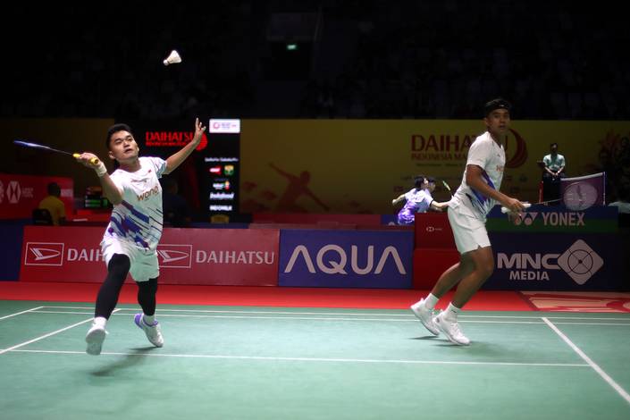 Leo Rolly Carnando/Bagas Maulana (Djarum Badminton/Edward Luhukay)