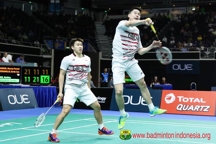 Kevin Sanjaya/Marcus F. Gideon. (foto: PBSI) Kevin Sanjaya/Marcus F. Gideon. (foto: PBSI)