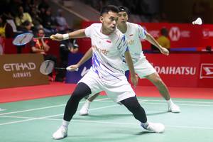 Leo Rolly Carnando/Bagas Maulana (Djarum Badminton/Edward Luhukay)