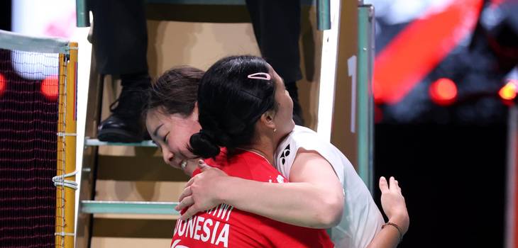 Ni Kadek Dhinda Amartya Pratiwi & Lin Hsiang Ti (Humas PP PBSI)