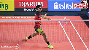 Andika Ferdiaz (PB Rudy Mataram) menyambut pengembalian.