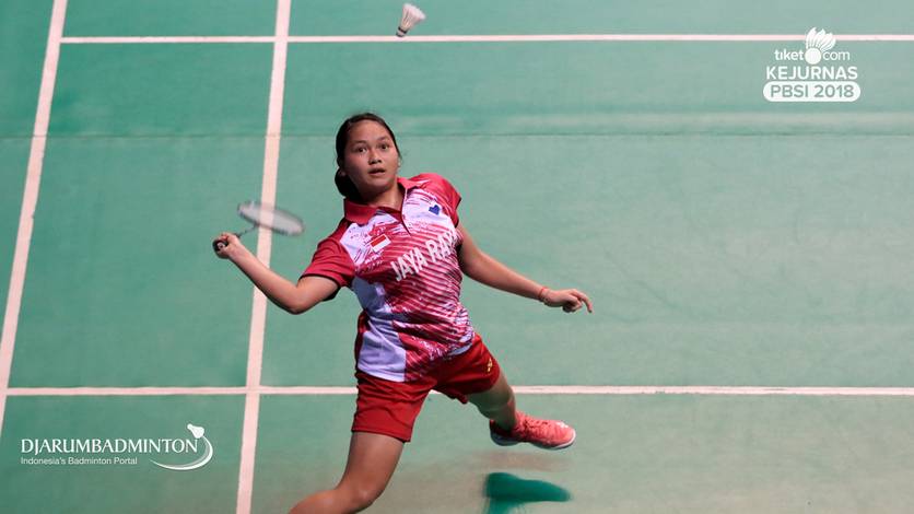 Olivia Chelin Maria Kambey (DKI jakarta) bersiap menyambut pengembalian. Olivia Chelin Maria Kambey (DKI jakarta) bersiap menyambut pengembalian.