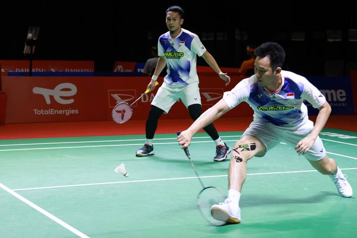 Mohammad Ahsan & Hendra Setiawan (Humas PP PBSI) Mohammad Ahsan & Hendra Setiawan (Humas PP PBSI)