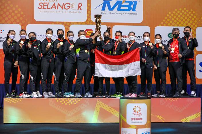 Tim putri Indonesia juara BATC 2022 (Humas PP PBSI) Tim putri Indonesia juara BATC 2022 (Humas PP PBSI)