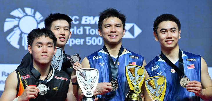 Raymond Indra/Nikolaus Joaquin & Goh Sze Fei/Nur Izzuddin (Djarum Badminton) Raymond Indra/Nikolaus Joaquin & Goh Sze Fei/Nur Izzuddin (Djarum Badminton)