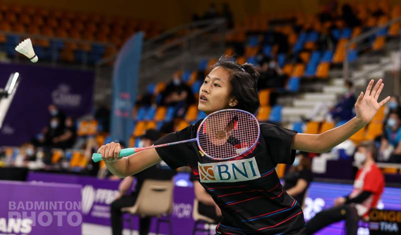 Putri Kusuma Wardani (Indonesia) menyambut pengembalian. (Copyright: Badmintonphoto | Courtesy of BWF) Putri Kusuma Wardani (Indonesia) menyambut pengembalian. (Copyright: Badmintonphoto | Courtesy of BWF)