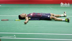 Tunggal putra Jepang nomor satu dunia, Kento Momota.
