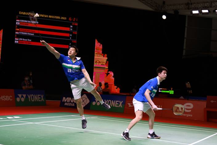 Marcus Fernaldi Gideon & Kevin Sanjaya Sukamuljo (Humas PP PBSI) Marcus Fernaldi Gideon & Kevin Sanjaya Sukamuljo (Humas PP PBSI)