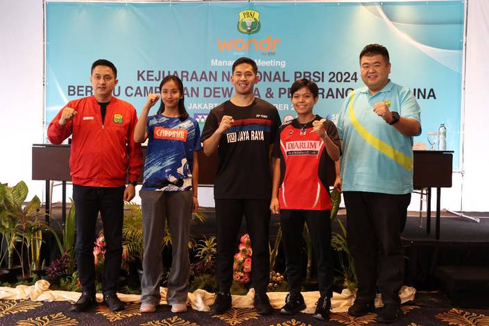 Jumpa pers Kejuaraan Nasional PBSI 2024 (Humas PP PBSI) Jumpa pers Kejuaraan Nasional PBSI 2024 (Humas PP PBSI)