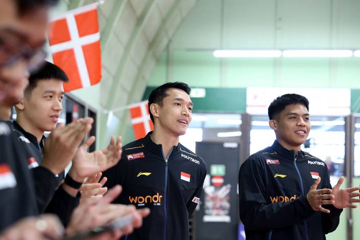 Raymond Indra, Jonatan Christie, & Moh. Zaki Ubaidillah (Humas PP PBSI)