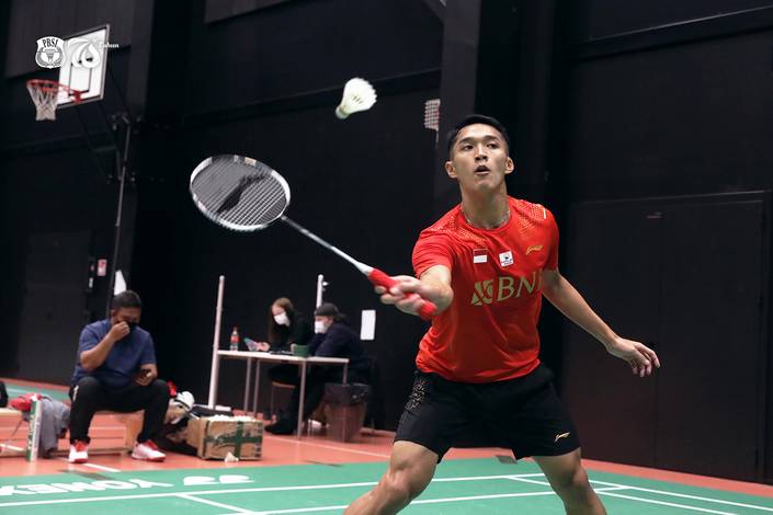 Jonatan Christie (Foto: Akun Twitter @INABadminton) Jonatan Christie (Foto: Akun Twitter @INABadminton)
