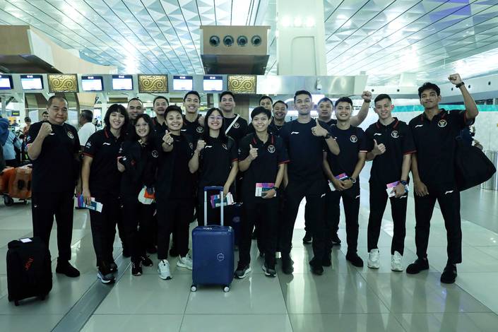 Skuad Indonesia pada Asian Games 2022 (Humas PP PBSI) Skuad Indonesia pada Asian Games 2022 (Humas PP PBSI)