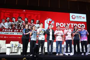Jumpa pers Polytron Indonesia Open 2026 (Djarum Badminton/Edward Luhukay)