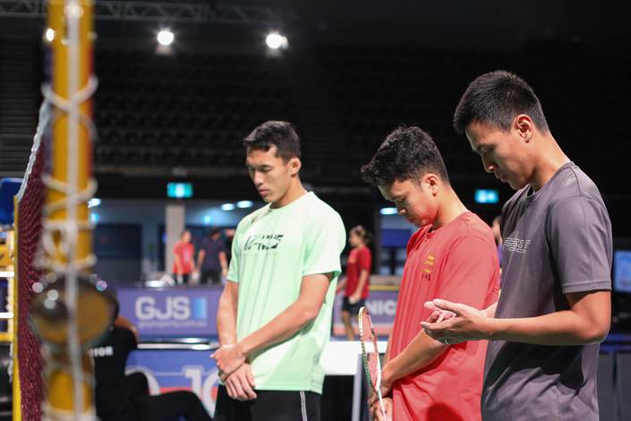 Jonatan Christie, Anthony Sinisuka Ginting, & Shesar Hiren Rhustavito (Humas PP PBSI) Jonatan Christie, Anthony Sinisuka Ginting, & Shesar Hiren Rhustavito (Humas PP PBSI)