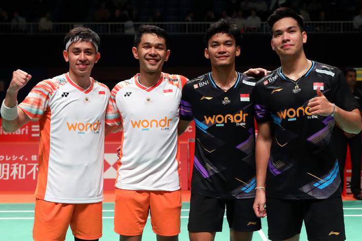 Fajar Alfian/Muhammad Rian Ardianto & Muhammad Shohibul Fikri/Daniel Marthin (Humas PP PBSI) Fajar Alfian/Muhammad Rian Ardianto & Muhammad Shohibul Fikri/Daniel Marthin (Humas PP PBSI)