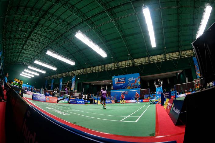 Rangkaian pertandingan pada hari kedua HYDROPLUS Sirnas A Jateng 2026 (Djarum Badminton/Edward Luhukay)