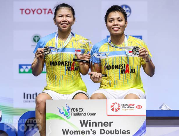 Ganda putri Indonesia, Greysia Polii/Apriyani Rahayu juara Yonex Thailand Open 2020 BWF World Tour Super 1000. (Copyright: Badmintonphoto | Courtesy of BWF) Ganda putri Indonesia, Greysia Polii/Apriyani Rahayu juara Yonex Thailand Open 2020 BWF World Tour Super 1000. (Copyright: Badmintonphoto | Courtesy of BWF)