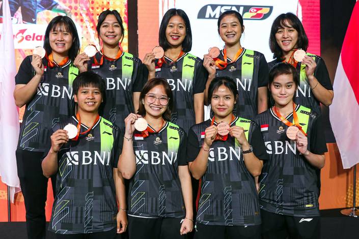 Skuad putri Indonesia pada BATC 2024 (Humas PP PBSI) Skuad putri Indonesia pada BATC 2024 (Humas PP PBSI)