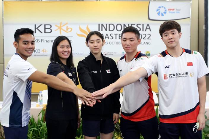 Para pemain yang akan berlaga di Indonesia Masters 2022 di Malang, Jawa Timur (Humas PP PBSI) Para pemain yang akan berlaga di Indonesia Masters 2022 di Malang, Jawa Timur (Humas PP PBSI)