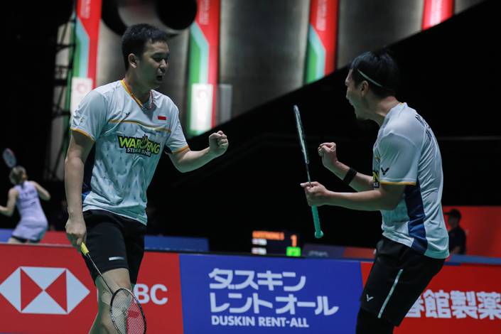 Hendra Setiawan & Mohammad Ahsan (Humas PP PBSI) Hendra Setiawan & Mohammad Ahsan (Humas PP PBSI)