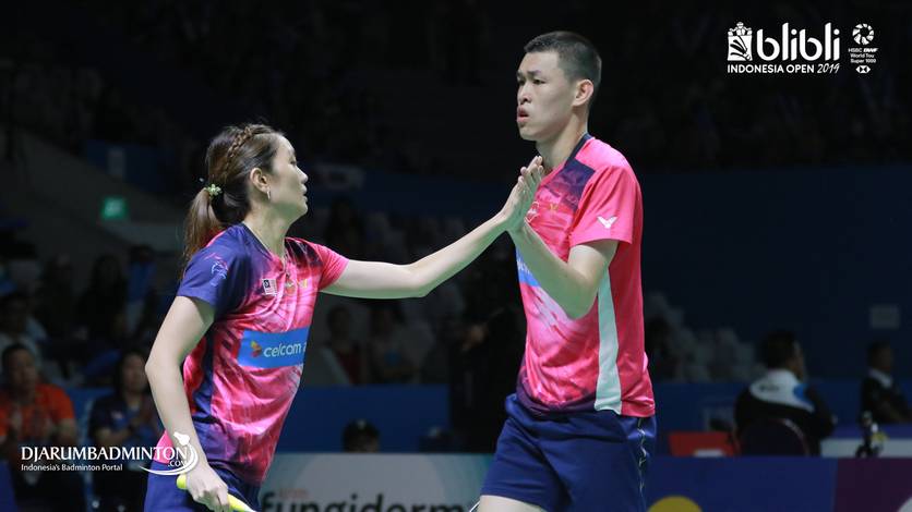 Tan Kian Meng/Lai Pei Jing (Malaysia) saat berlaga di ajang Blibli Indonesia Open 2019 BWF World Tour Super 1000. Tan Kian Meng/Lai Pei Jing (Malaysia) saat berlaga di ajang Blibli Indonesia Open 2019 BWF World Tour Super 1000.