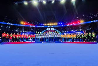 Podium beregu putra Badminton Asia Team Championships 2026 (Humas PP PBSI)