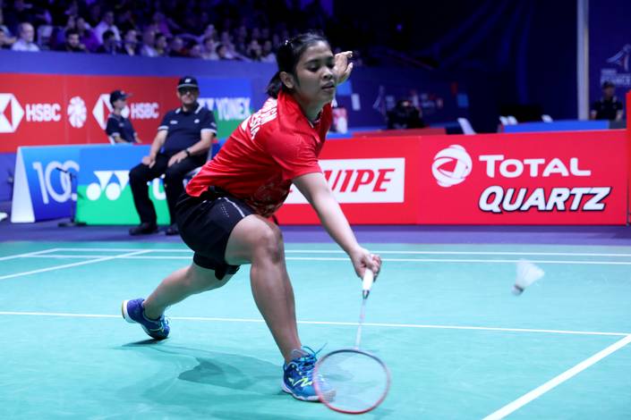 Gregoria Mariska Tunjung menyambut pengembalian. Gregoria Mariska Tunjung menyambut pengembalian.