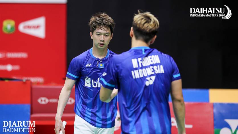 Kevin Sanjaya Sukamuljo/Marcus Fernaldi Gideon (Indonesia). Kevin Sanjaya Sukamuljo/Marcus Fernaldi Gideon (Indonesia).