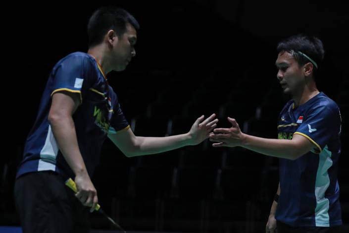 Hendra Setiawan & Mohammad Ahsan (Humas PP PBSI) Hendra Setiawan & Mohammad Ahsan (Humas PP PBSI)