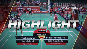 Fran Kurniawan/Komala Dewi (Djarum Kudus) VS Fernando Kurniawan/Della A (Djarum Kudus) 