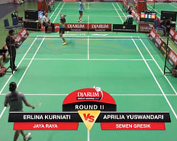 Aprilia Yuswandari (SEMEN GRESIK) VS Erlina Kurniati (JAYA RAYA JAKARTA)