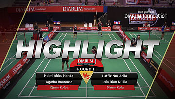 Haffiz Nur Adila/Mia Dian Nurlia (Djarum Kudus) VS Helmi Abbu Hanifa/Agatha Imanuela (Djarum Kudus)
