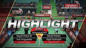 Teguh Putra/Yufi Virgyanda (Indocafe Medan) VS David Pohan/Sigid Sudrajad (Djarum Kudus)