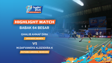 Highlight Match Day 2 - Ghalib Ahnaf Dira (JAYA RAYA JAKARTA) VS Mochammad Dafvansya Aldziekra Kurniawan (MUTIARA CARDINAL, BANDUNG)