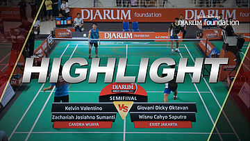Giovani Dicky Oktavan/Wisnu Cahyo Saputro (Exist Jakarta) VS Kelvin Valentino/Zachariah Josiahno Sumanti (Candra Wijaya)