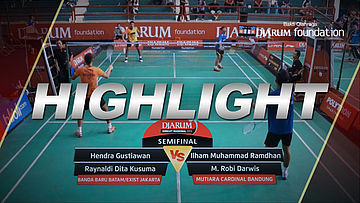 Hendra Gustiawan/Raynaldi Dita Kusuma (Banda Baru Batam/Exist Jakarta) VS Ilham Muhammad Ramdhan/M. Robi Darwis (Mutiara Cardinal Bandung)