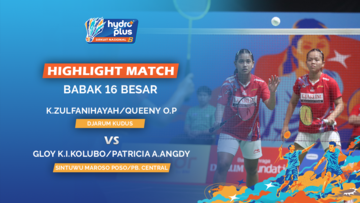 Highlight Match Day 3 - Khanza Zulfanihayah / Queeny Opsi Palamarta (Djarum Kudus) VS Gloy Kimeira Inriany Kolubo / Patricia Aurelia Angdy (Sintuwu Maroso Poso / PB. Central)