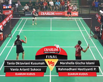 Marshella G/Rahmadhani H (Djarum Kudus) VS Tania O/Vania A (Djarum Kudus)