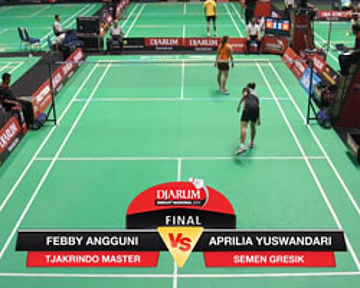 Febby Angguni (TJAKRINDO MASTER) VS Aprilia Yuswandari (SEMEN GRESIK)