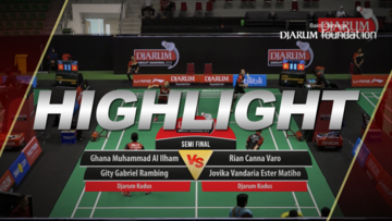 Rian Canna Varo/Jovika Vandaria Ester Matiho (Djarum Kudus) VS Ghana Muhammad Al Ilham/Gity Gabriel Rambing (Djarum Kudus)