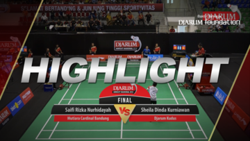 Sheila Dinda Kurniawan (Djarum Kudus) VS Saifi Rizka Nurhidayah (Mutiara Cardinal Bandung)