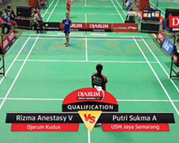 Rizma Anestasy V (DJARUM KUDUS) VS Putri Sukma A (USM JAYA SEMARANG)