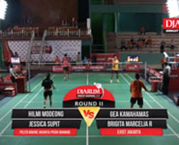 Hilmi M/Jessica S (Pelita Bakrie Jakarta) VS Gea K/Brigita M (Exist Jakarta)