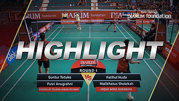 Fatihul Huda/Malikhatus Sholekah (Hiqua Wima Surabaya) VS Guntur Tetuko/Putri Anugrahni (PUSDIKLAT TELKOM JABAR/JR Enkei)